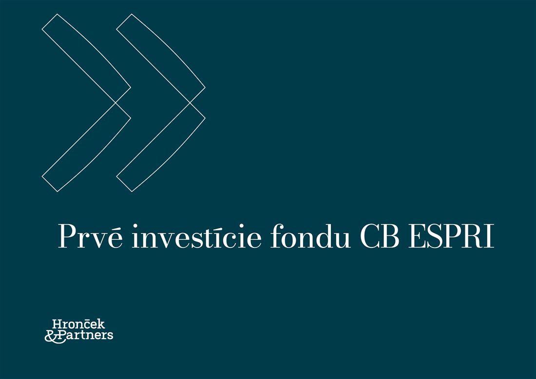 Naša advokátska kancelária poskytovala právne služby pre prvé investície fondu CB ESPRI -  chcete sa stať ďalšou?